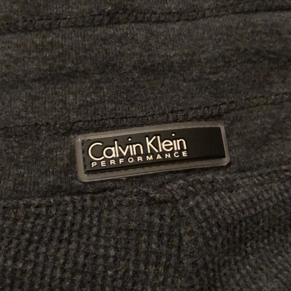 Calvin Klein Performance Gray Drawstring Pants Szs - image 2